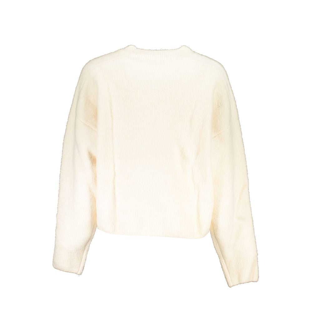 White Fabric Sweater