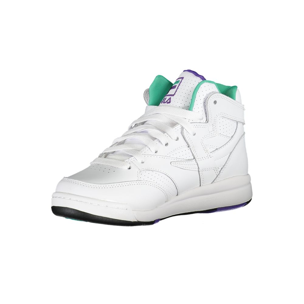 White Polyester Sneaker