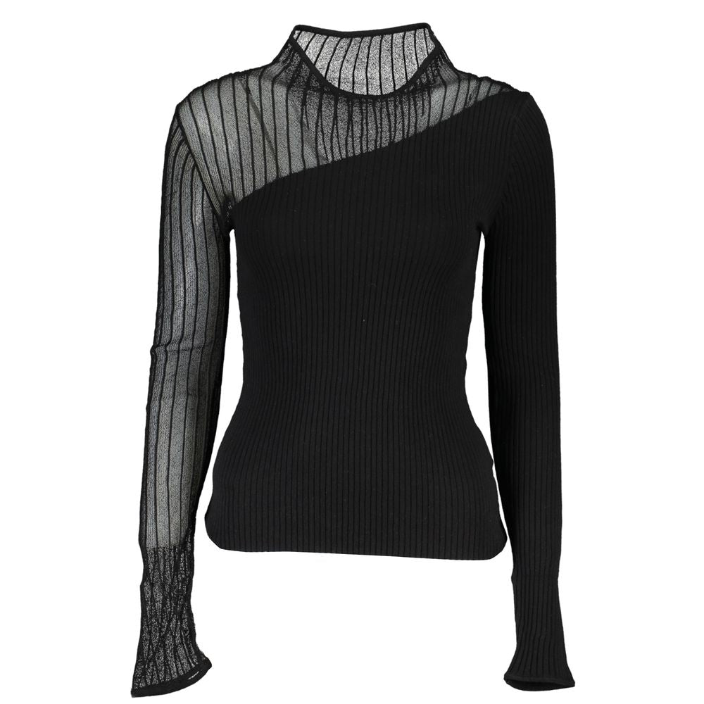 Black Polyester Sweater