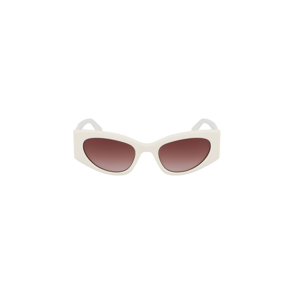 White Acetate Women Sunglasses
