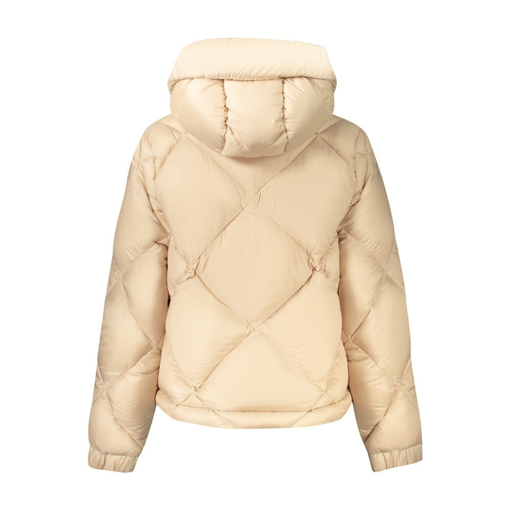 Beige Polyester Jackets & Coat