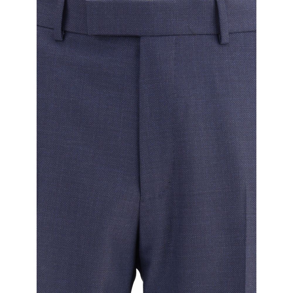 Blue Wool Two-Piece Suit