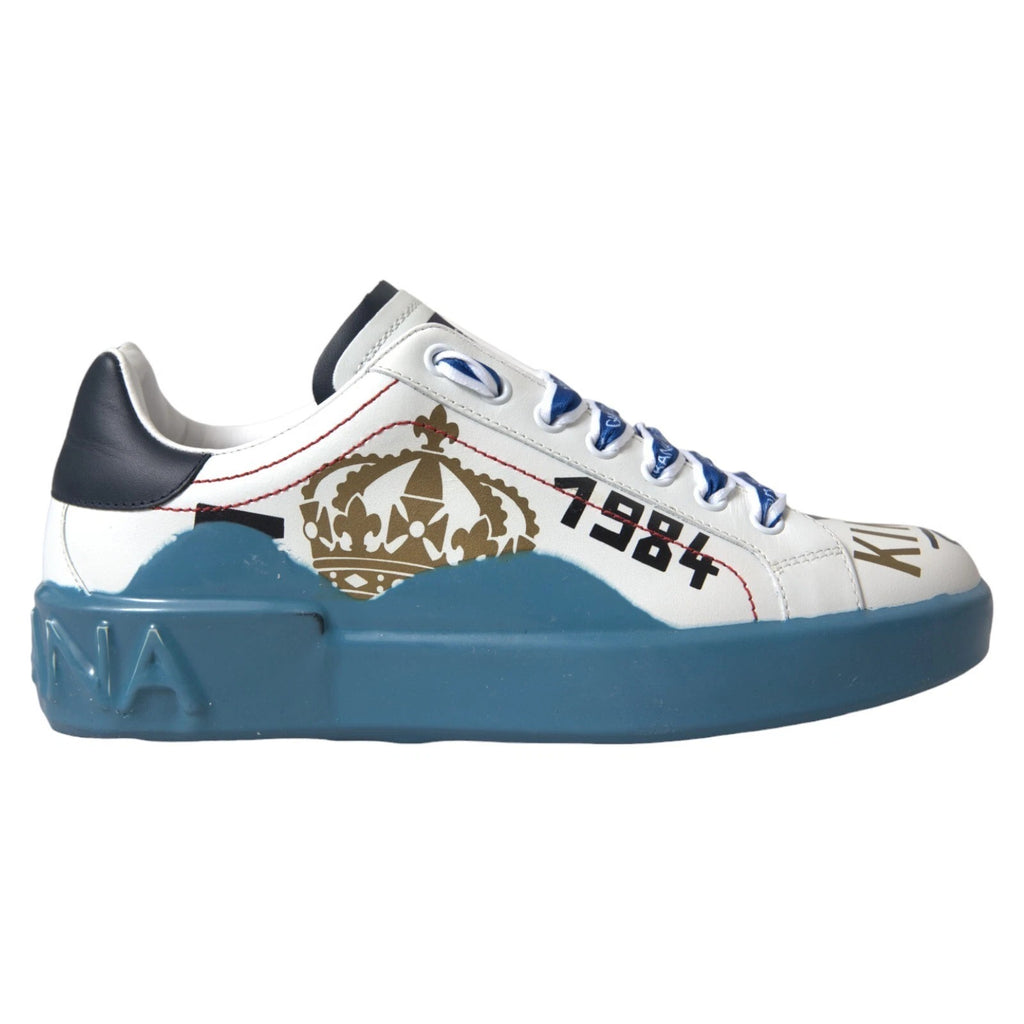 Blue White Printed Portofino Melt Sneakers