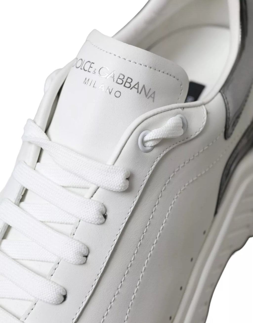 White Silver Leather Sport DAYMASTER Sneakers