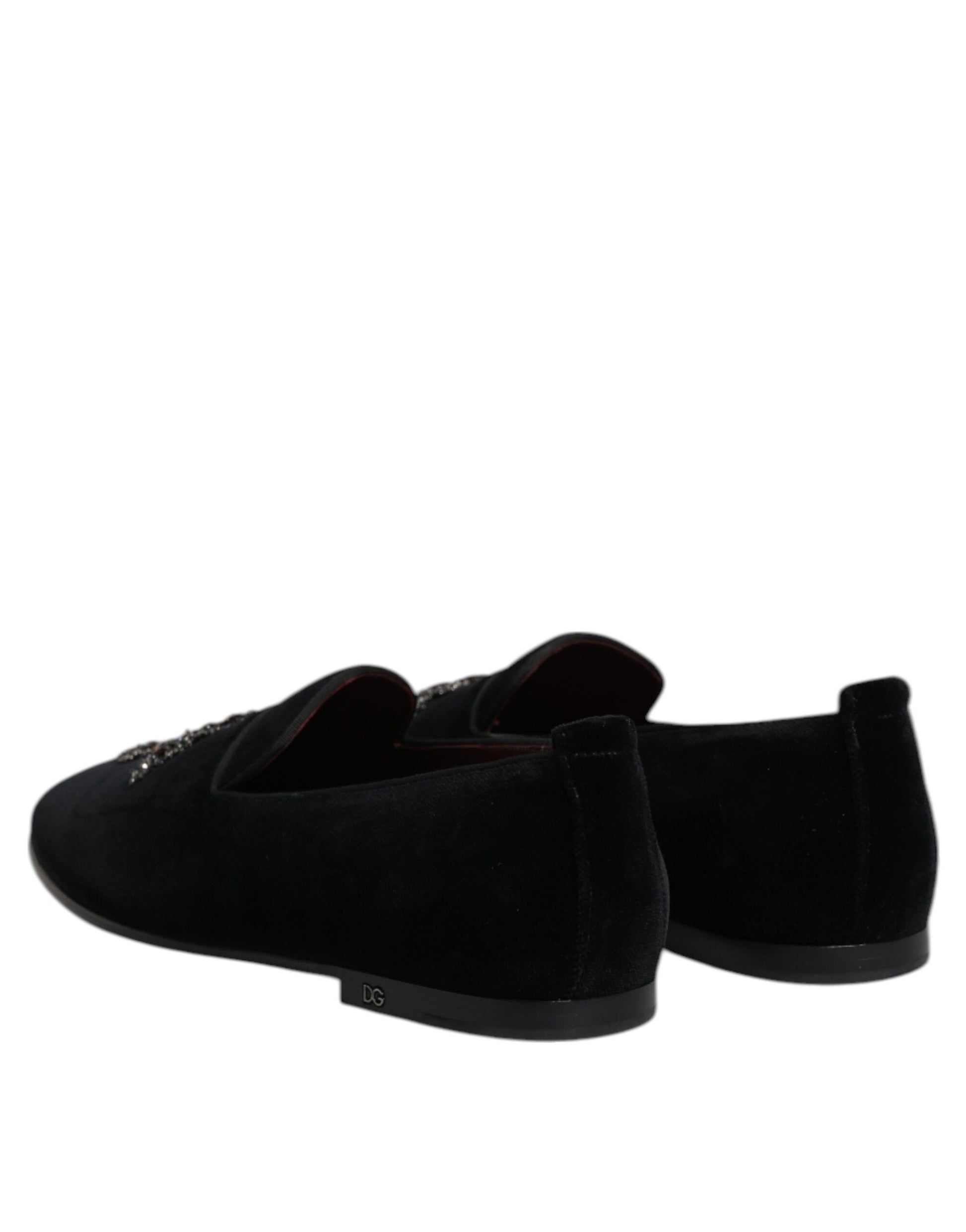 Black Suede Cross Slip On Loafers Dress Shoes