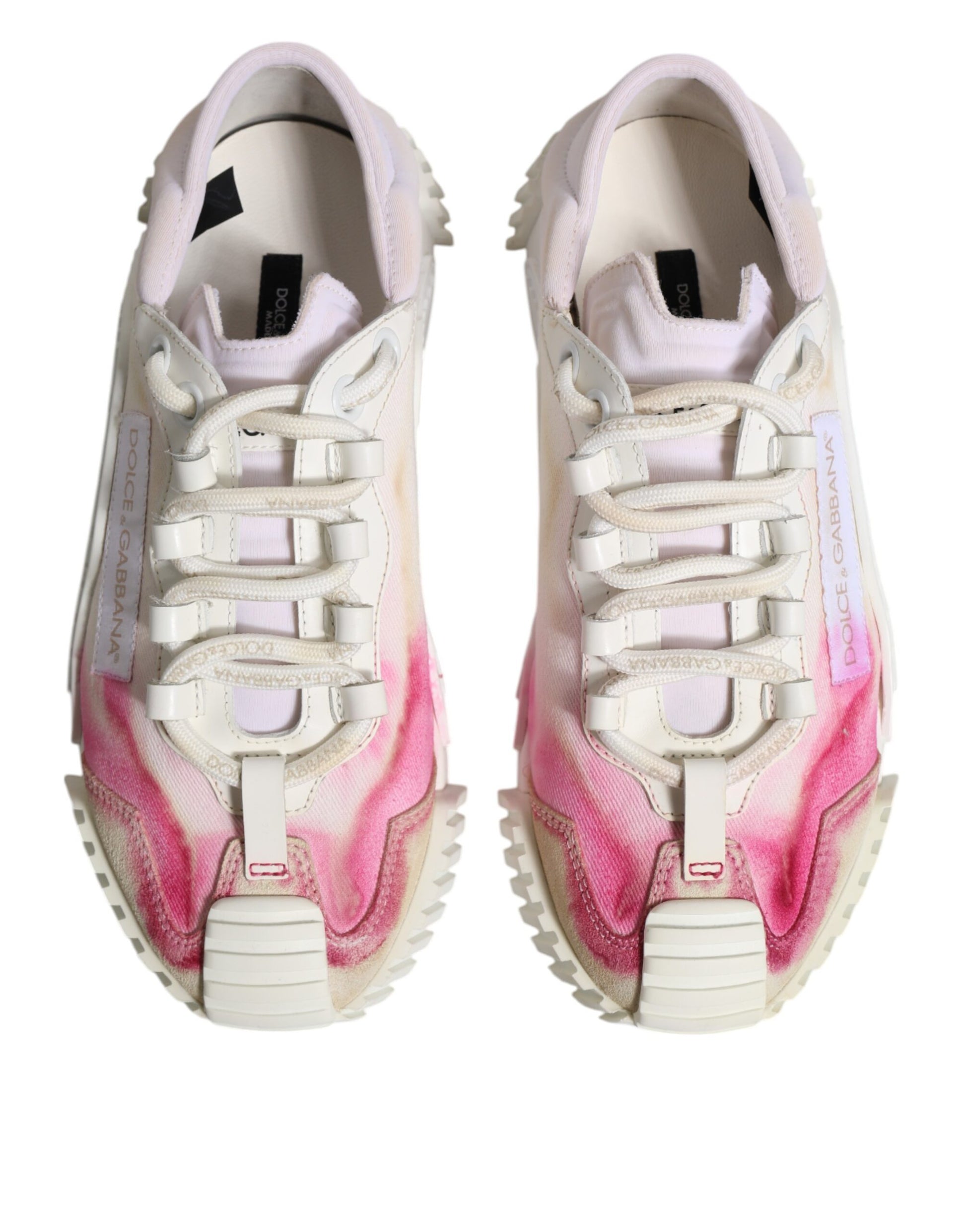 White NS1 Lace Up Low Top Sneakers Shoes