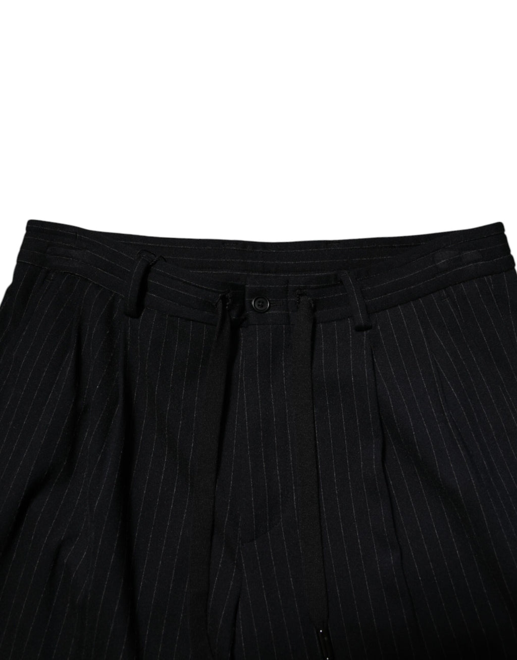 Black Stripes Viscose Skinny Dress Men Pants
