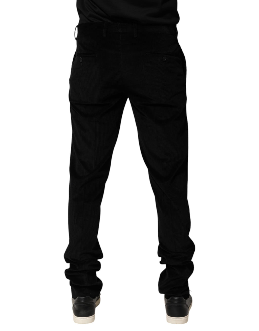 Black Cotton Men Dress Formal Trouser Pants