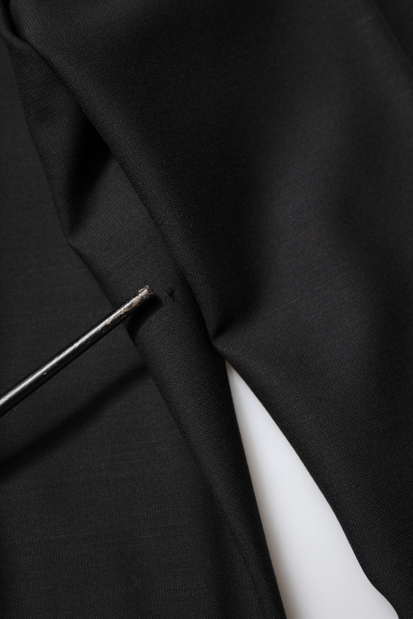 Black Wool Tapered Formal Men Dress Pants