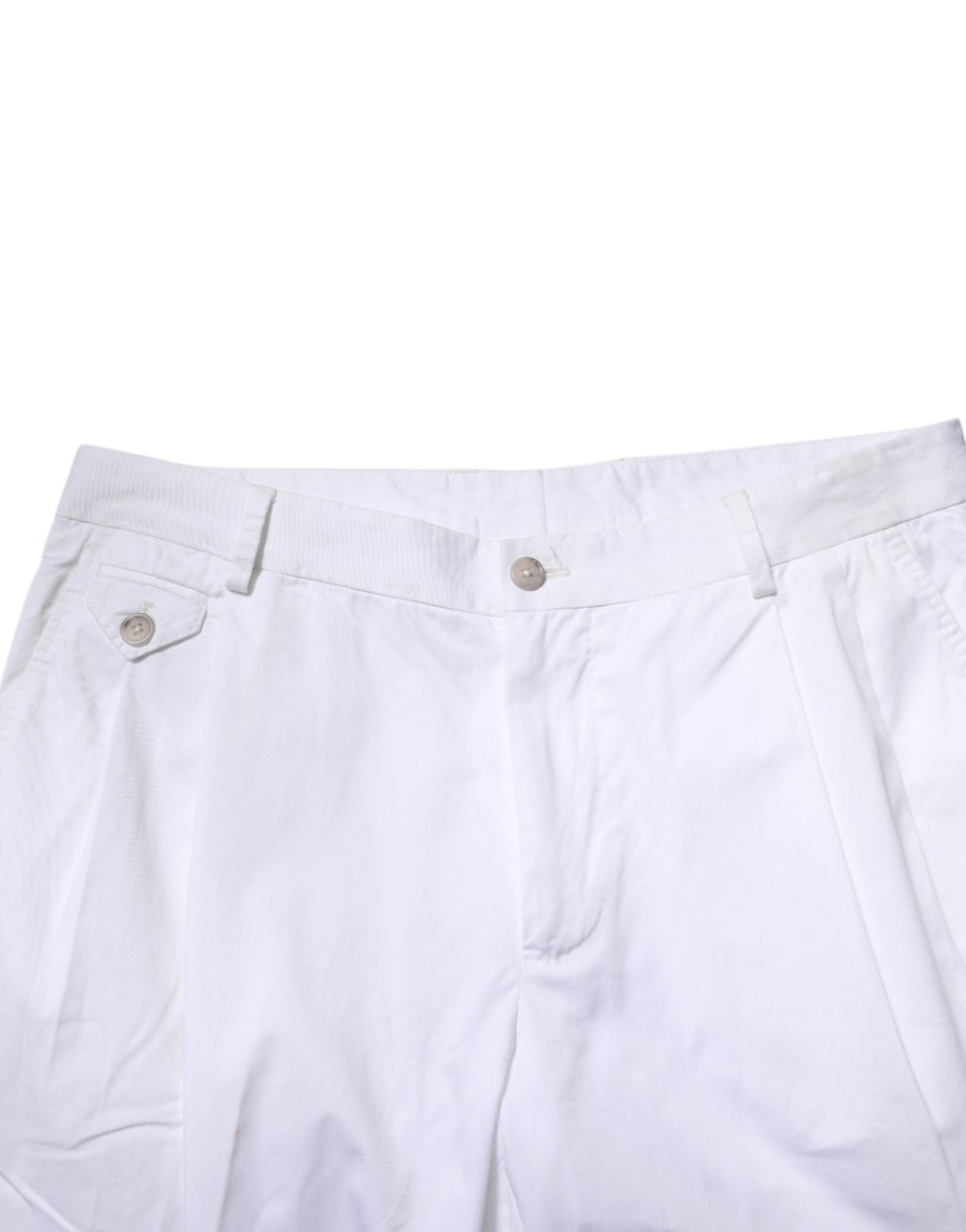 White Cotton Dress Slim Formal Trouser Pants