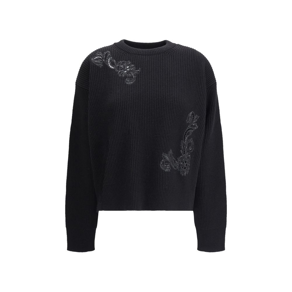 Black Fleece Wool Sweatshirt