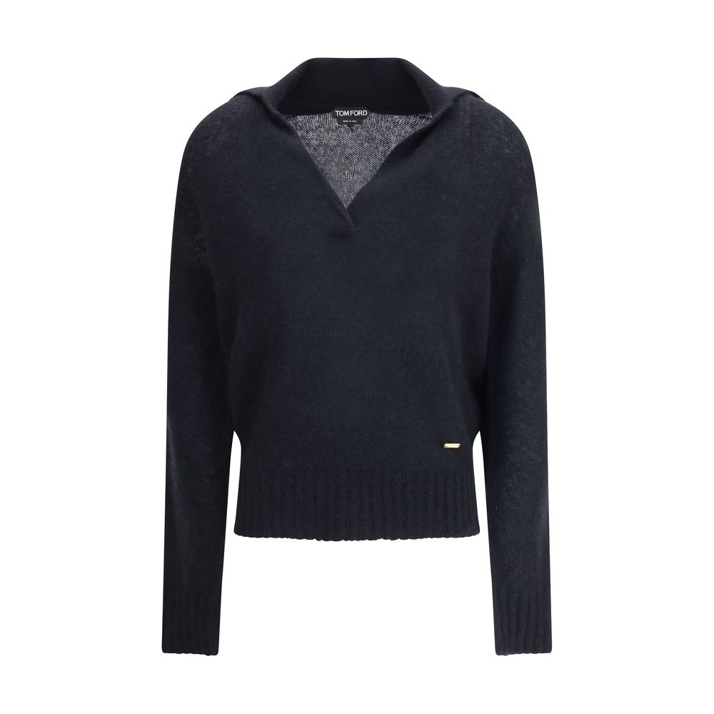 Cashmere Polo Sweater