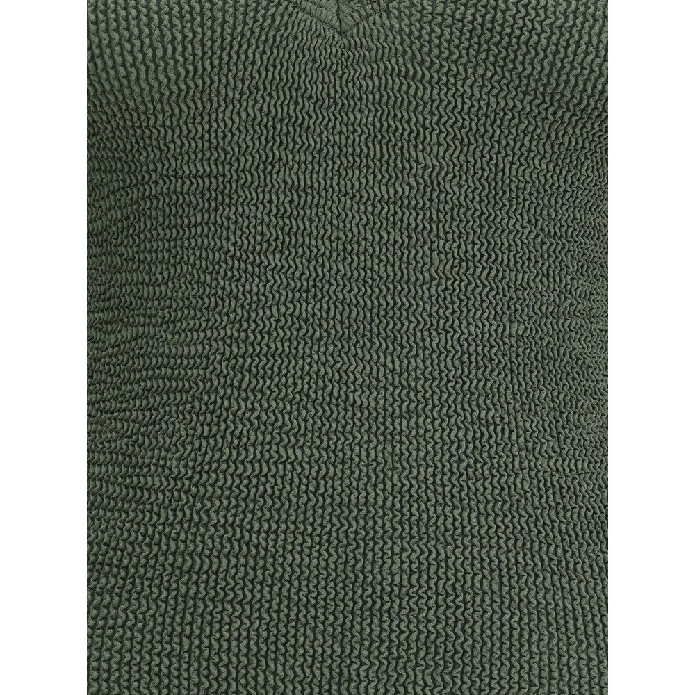 Green Polyamide One-Piece Swimsuit