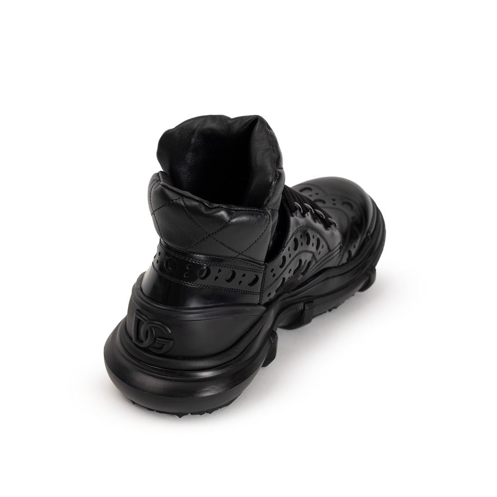 Black Leather Oxfords And Derbies