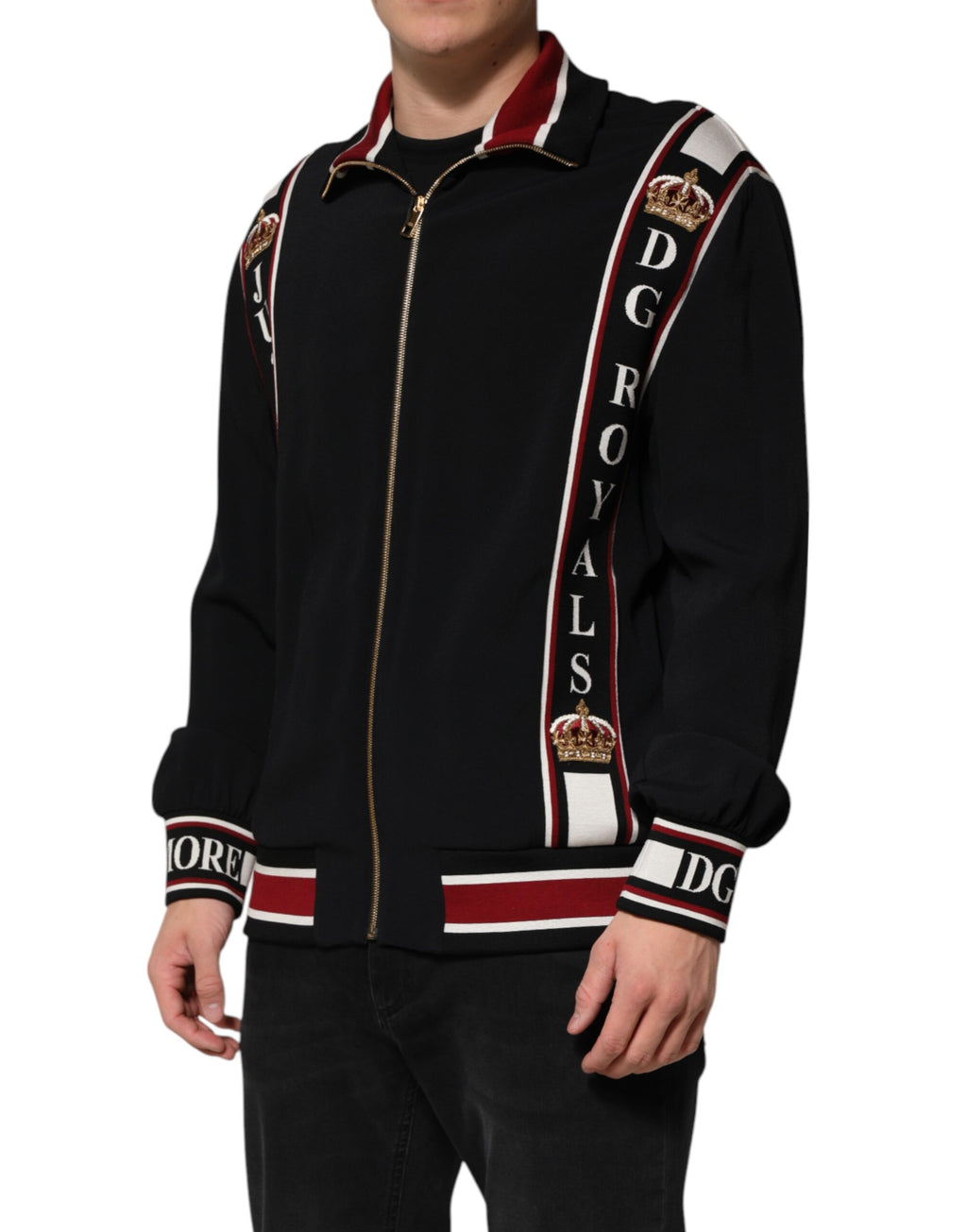 Black DG King Full Zip Sweatshirt  Sweater