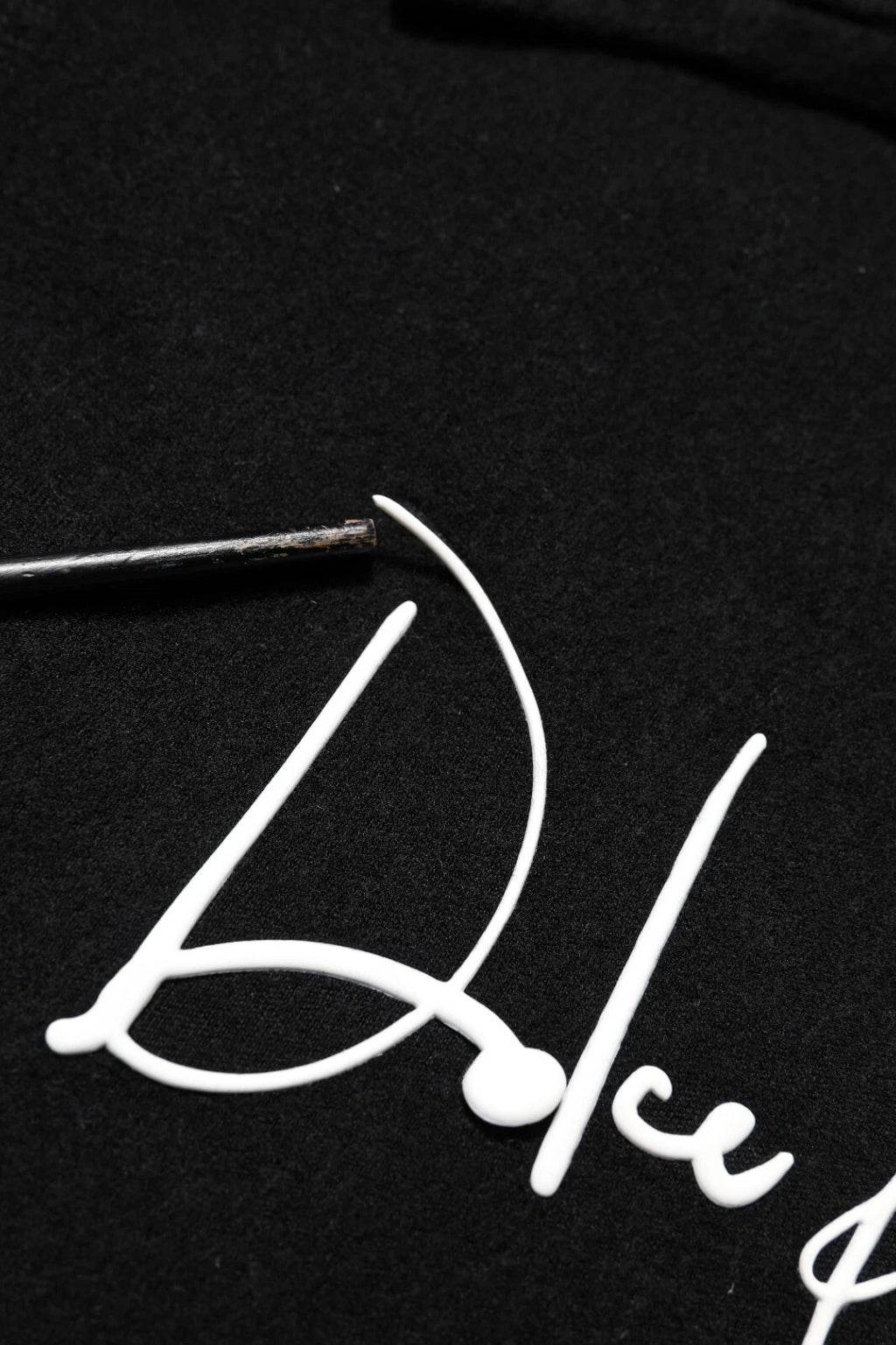 Black Hooded Logo Print Sweatshirt Sweater