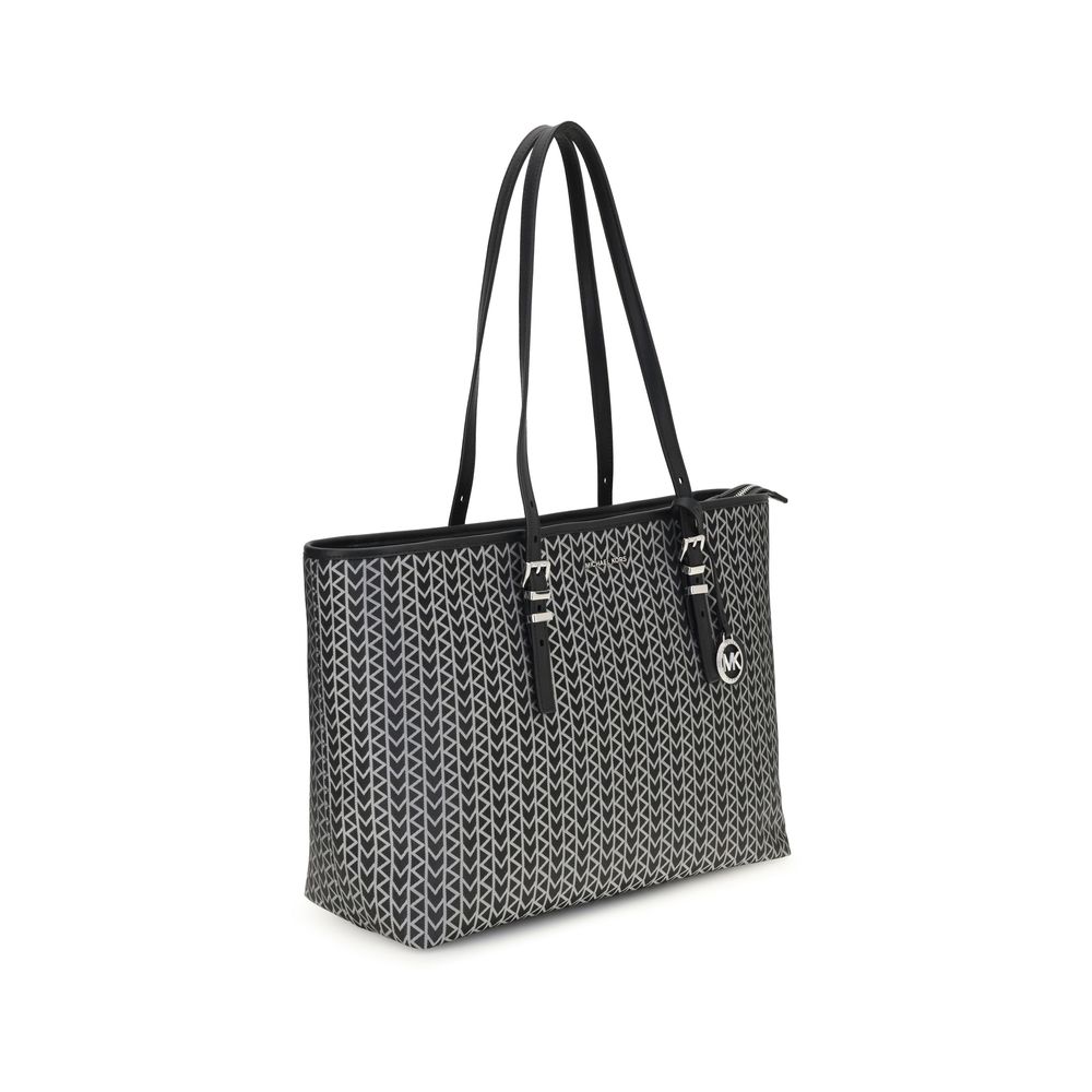 Black Polyester Shoulder Bag