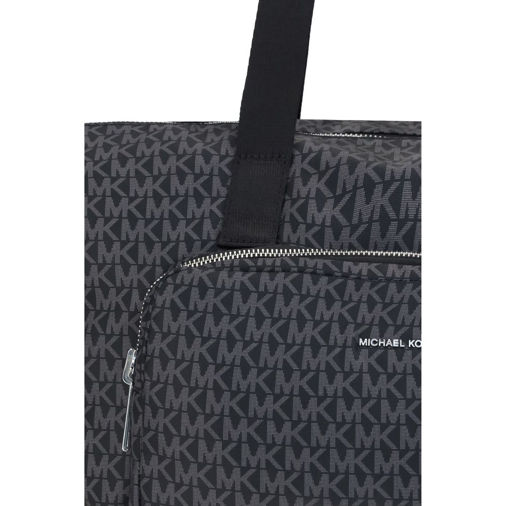 Black Polyester Shoulder Bag
