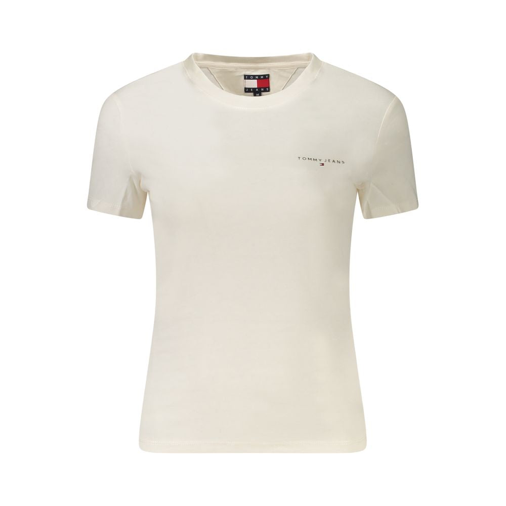 White Cotton Women's T-Shirt