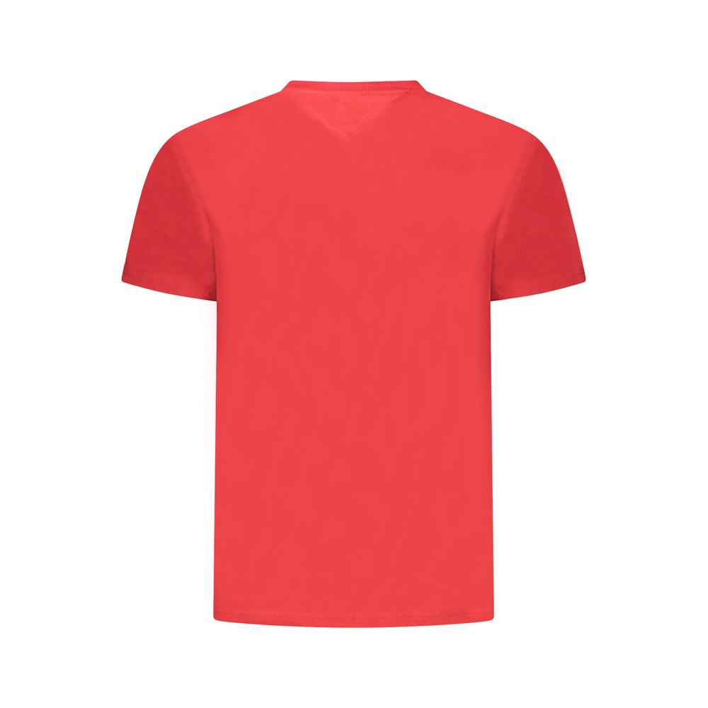 Red Cotton Men T-Shirt