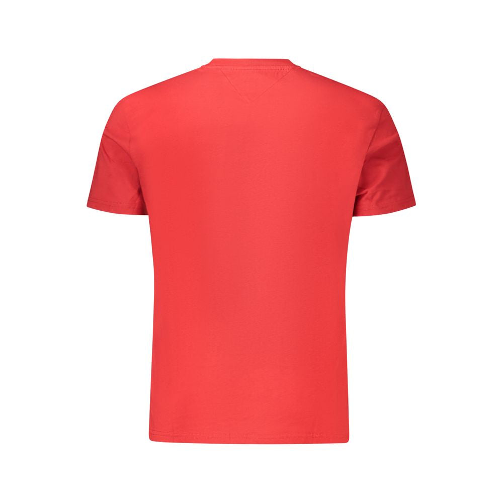 Red Cotton Men T-Shirt