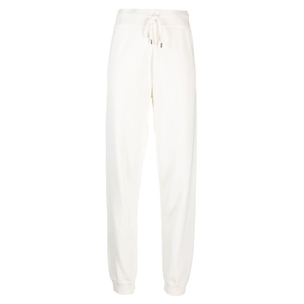 White Cotton Women Sweatpant