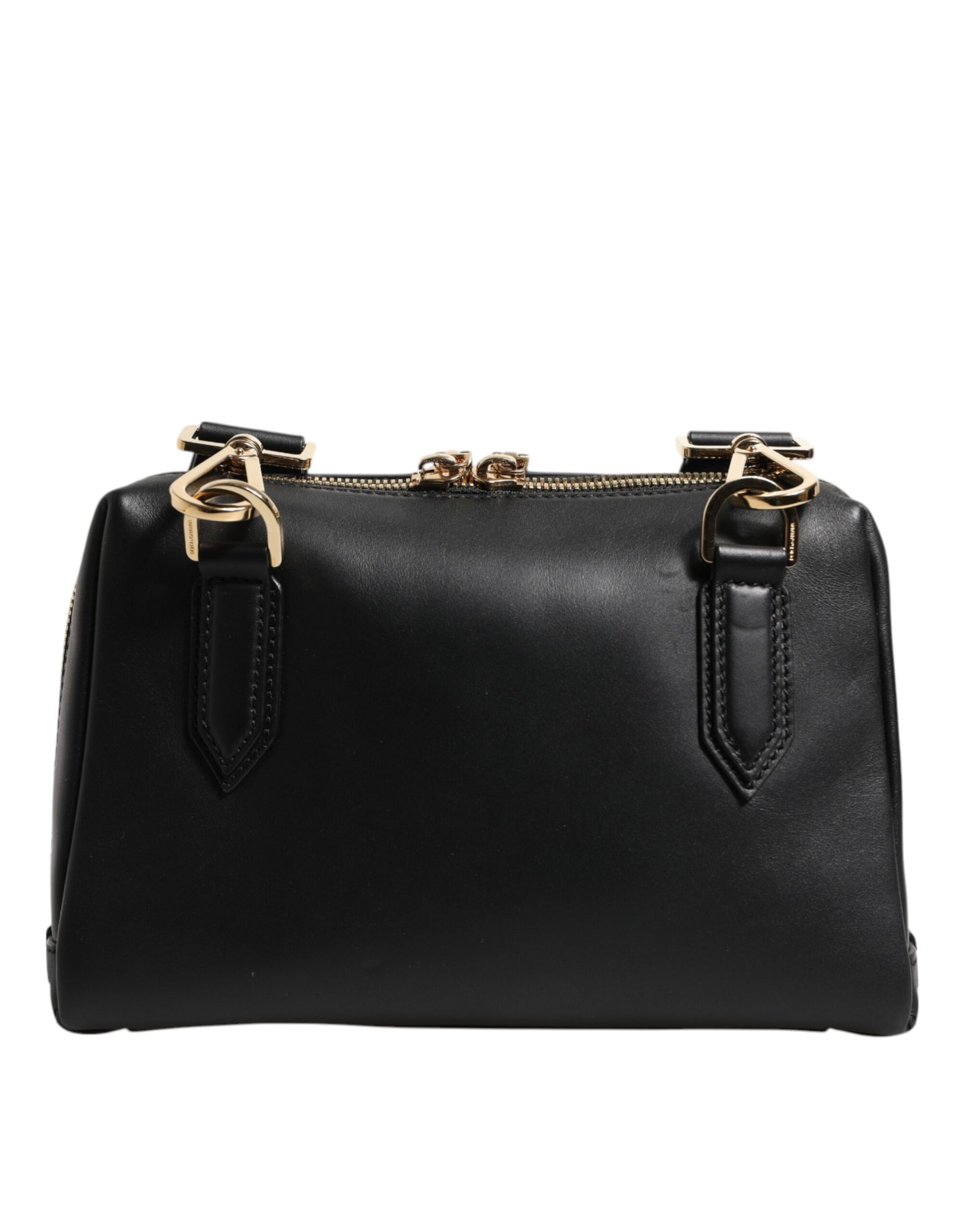 Black Mediterranean Leather Shoulder Crossbody Bag