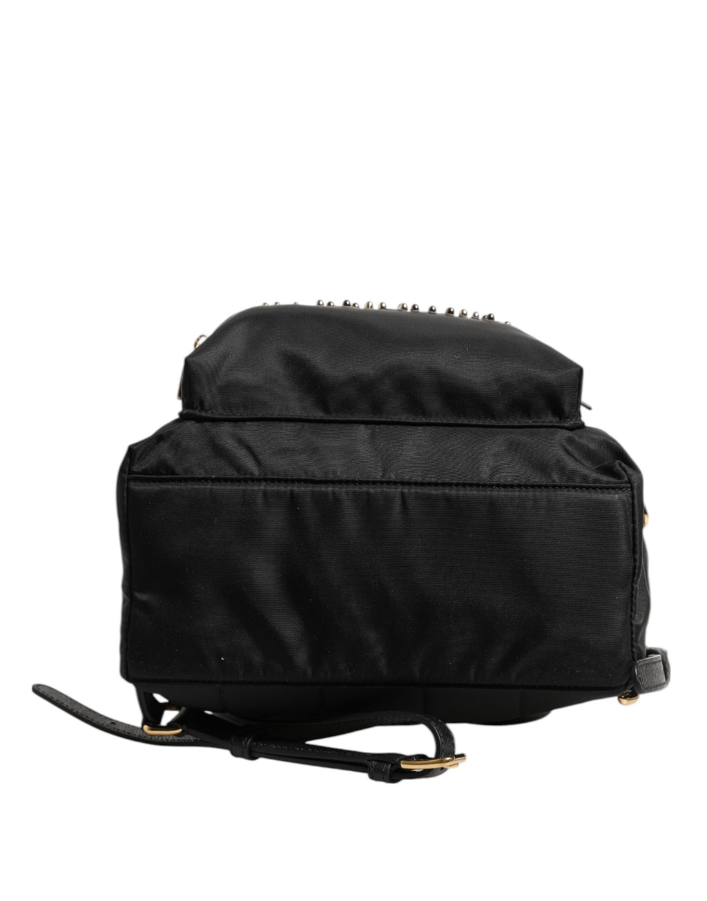 Black Nylon #DGFAMILY VULCANO Embellished Backpack Bag