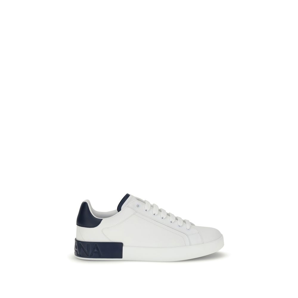 White Calf Leather Bos Taurus Low Top Sneakers