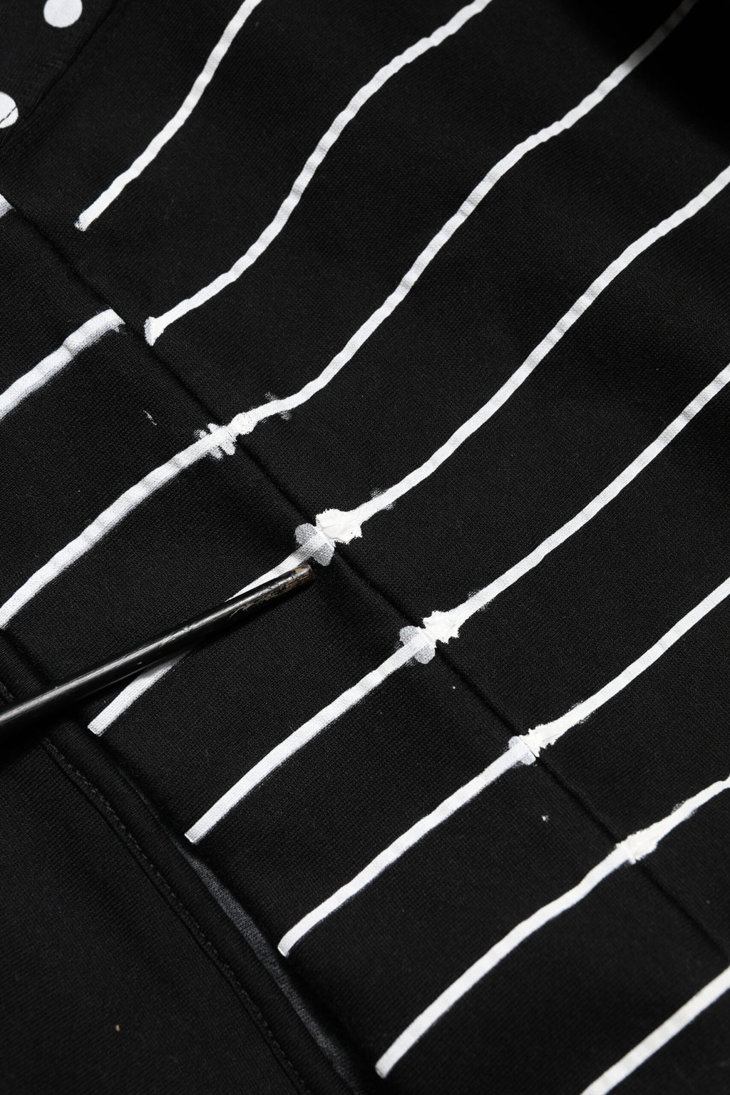 Black Stripes Hooded Men Sweatshirt Sweater