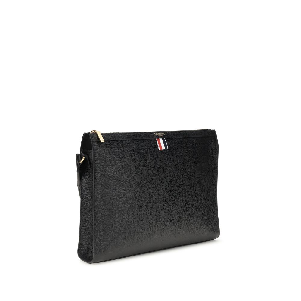 Black Calf Leather Bos Taurus Clutch Bag