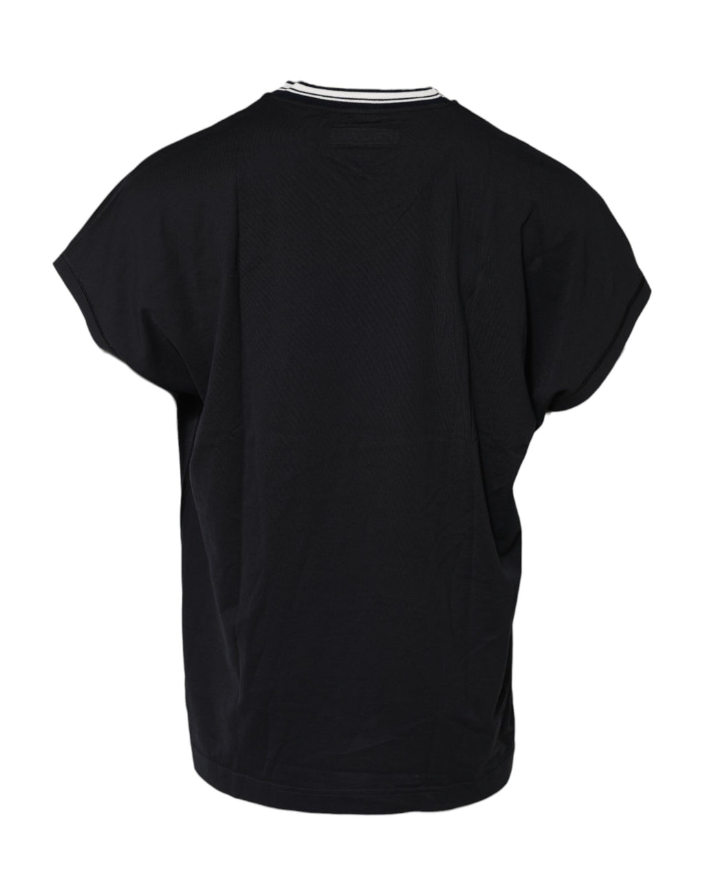 Dark Blue Venezia Crown Cotton Crew Neck T-shirt