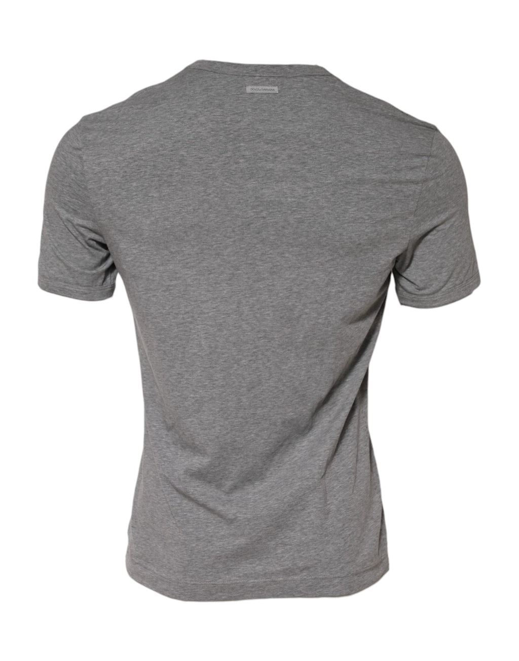Gray Crew Neck Short Sleeves Underwear T-shirt