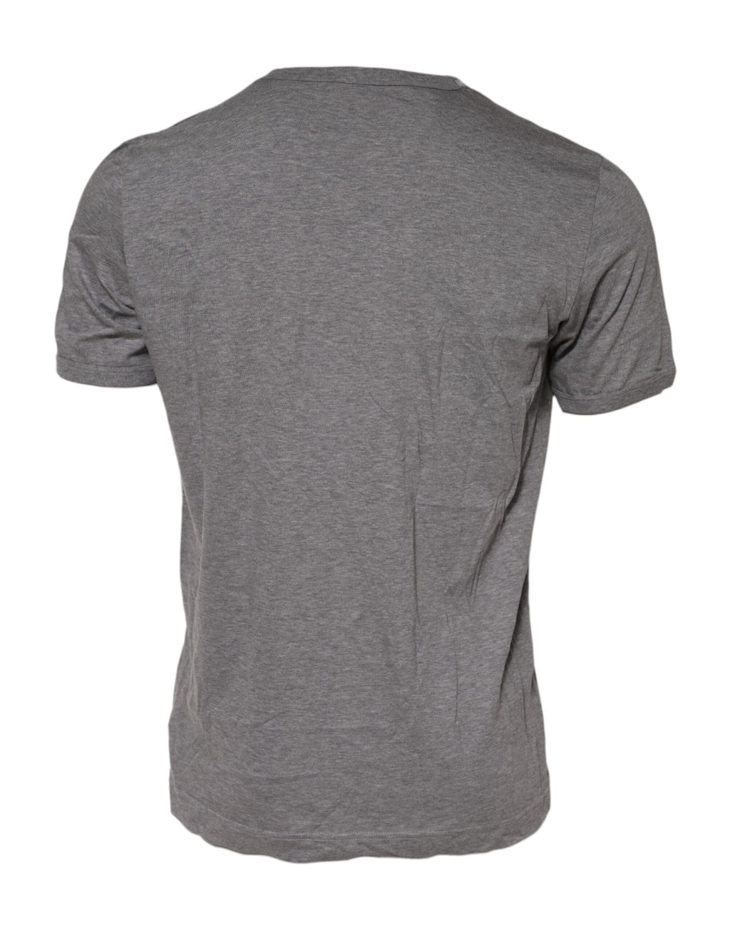 Gray #DGFamily Cotton Crew Neck T-shirt