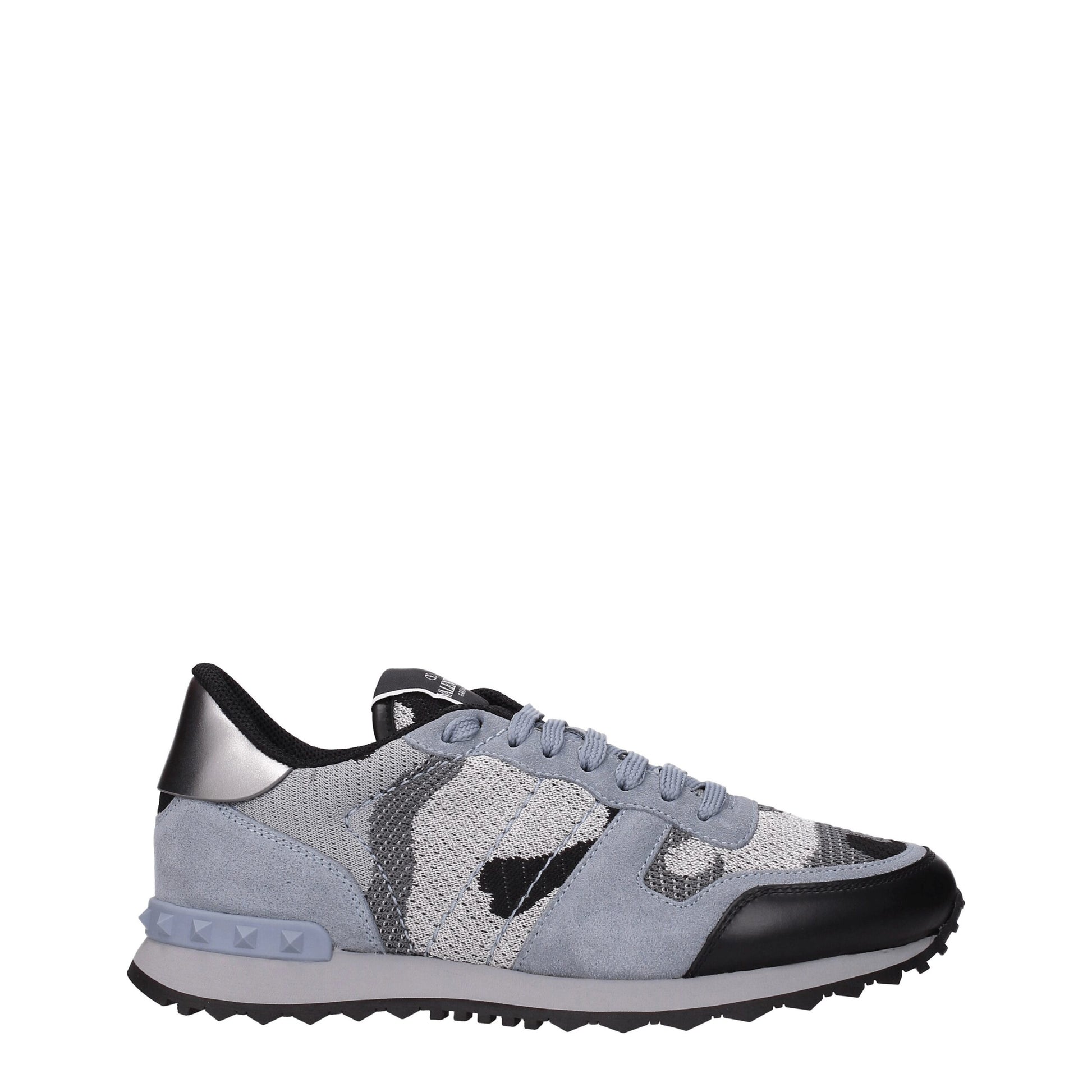 Gray Fabric Athletic Sneakers