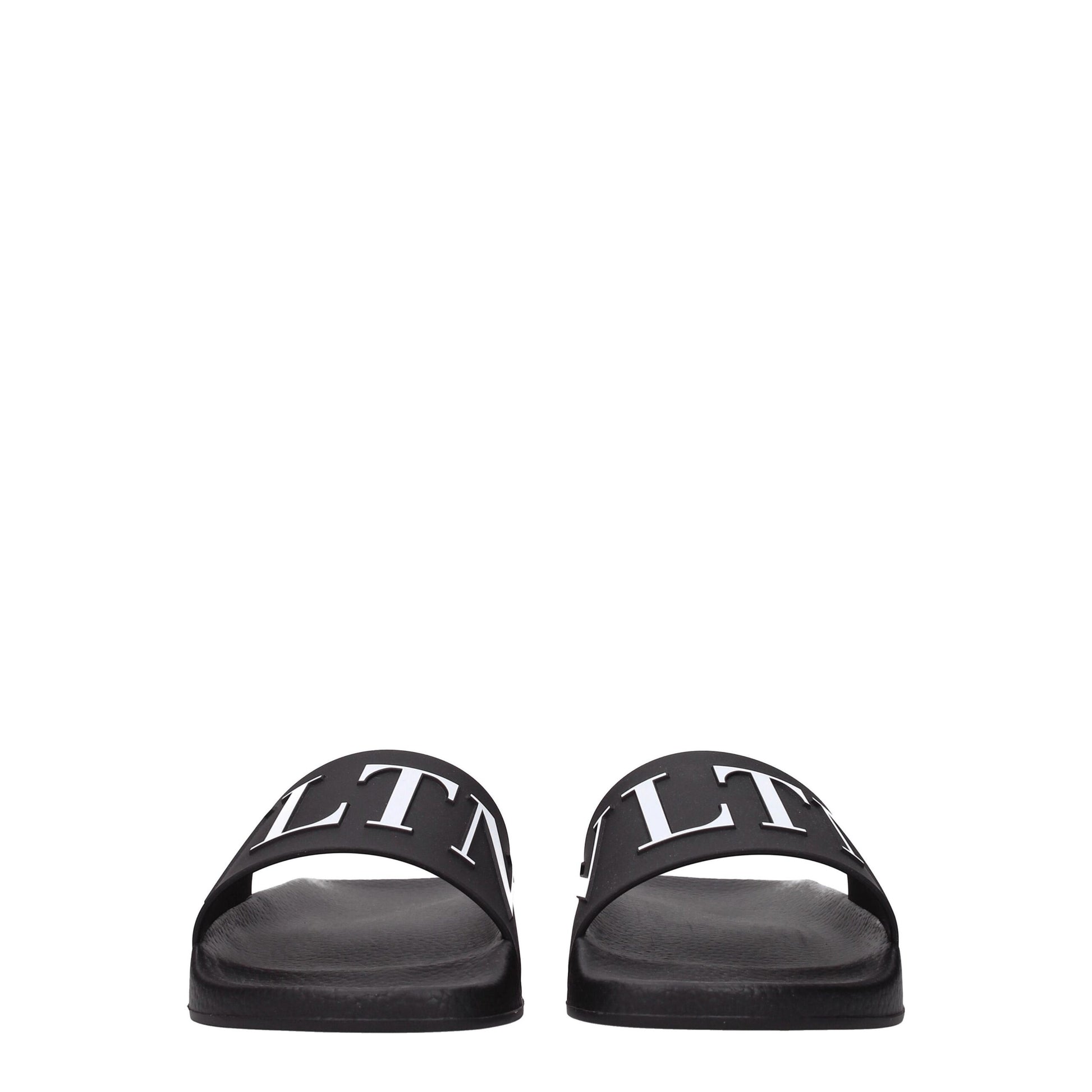 Black Cotton Slippers