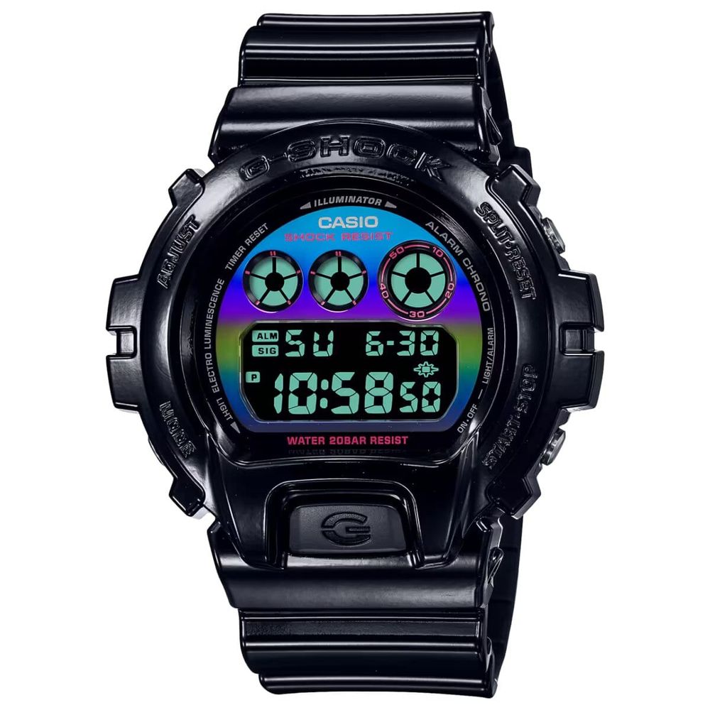 Black Resin Sport Watch