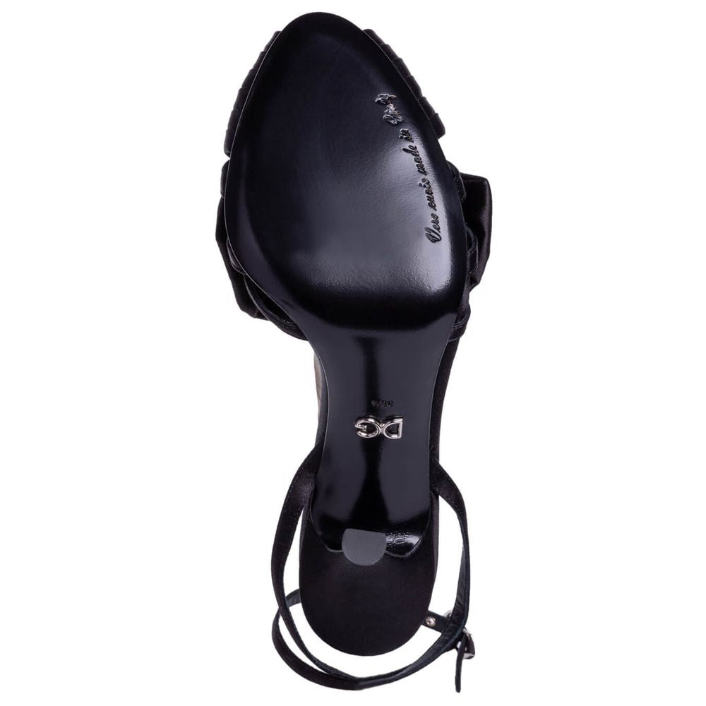 Black Goatskin Sandal