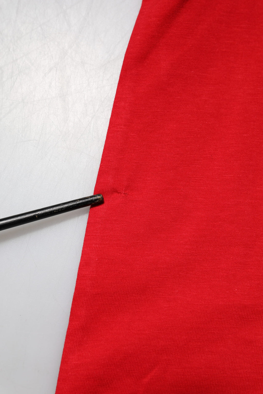 Red Cotton Crew Neck Short Sleeves T-shirt