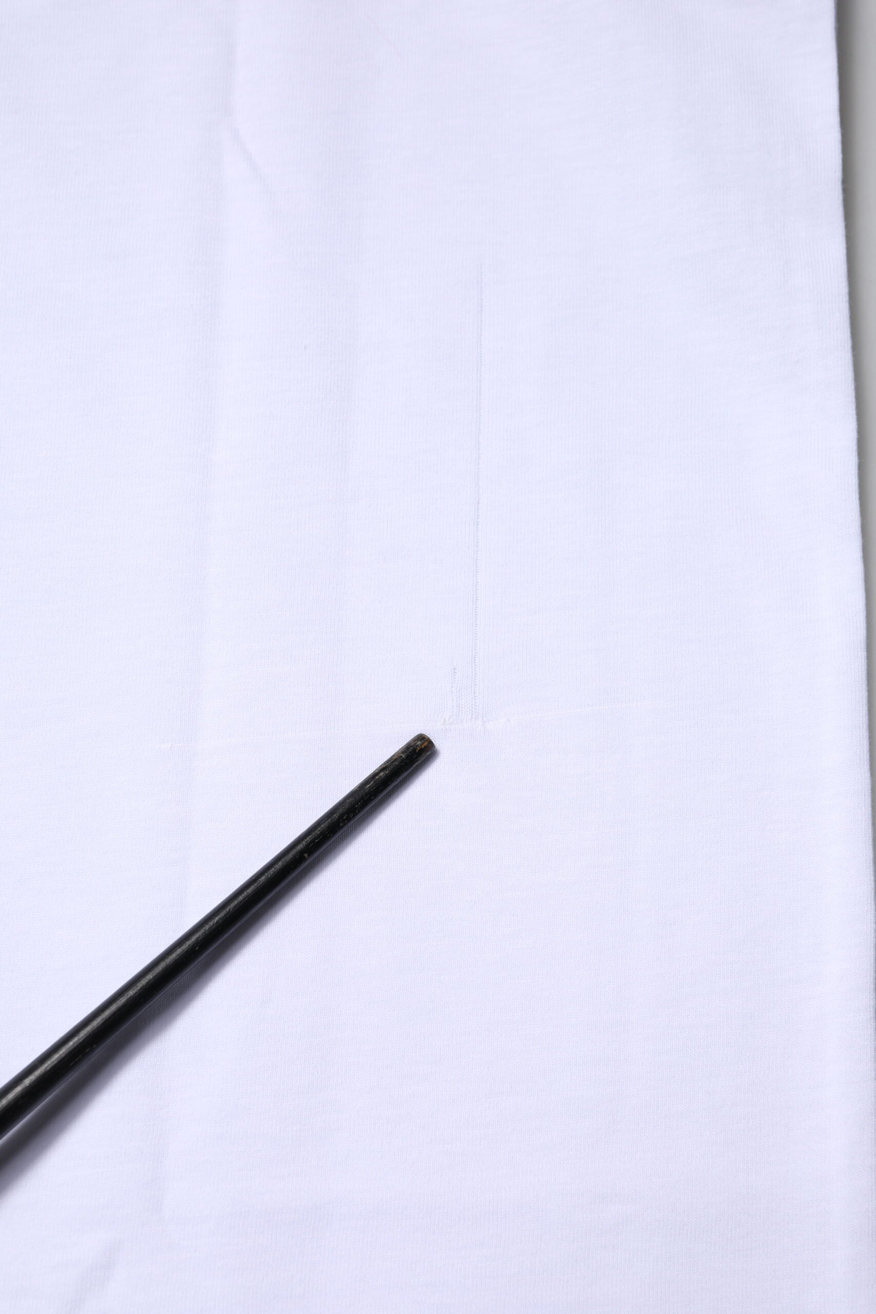 White Cotton Goodluck 2023 Crew Neck T-shirt