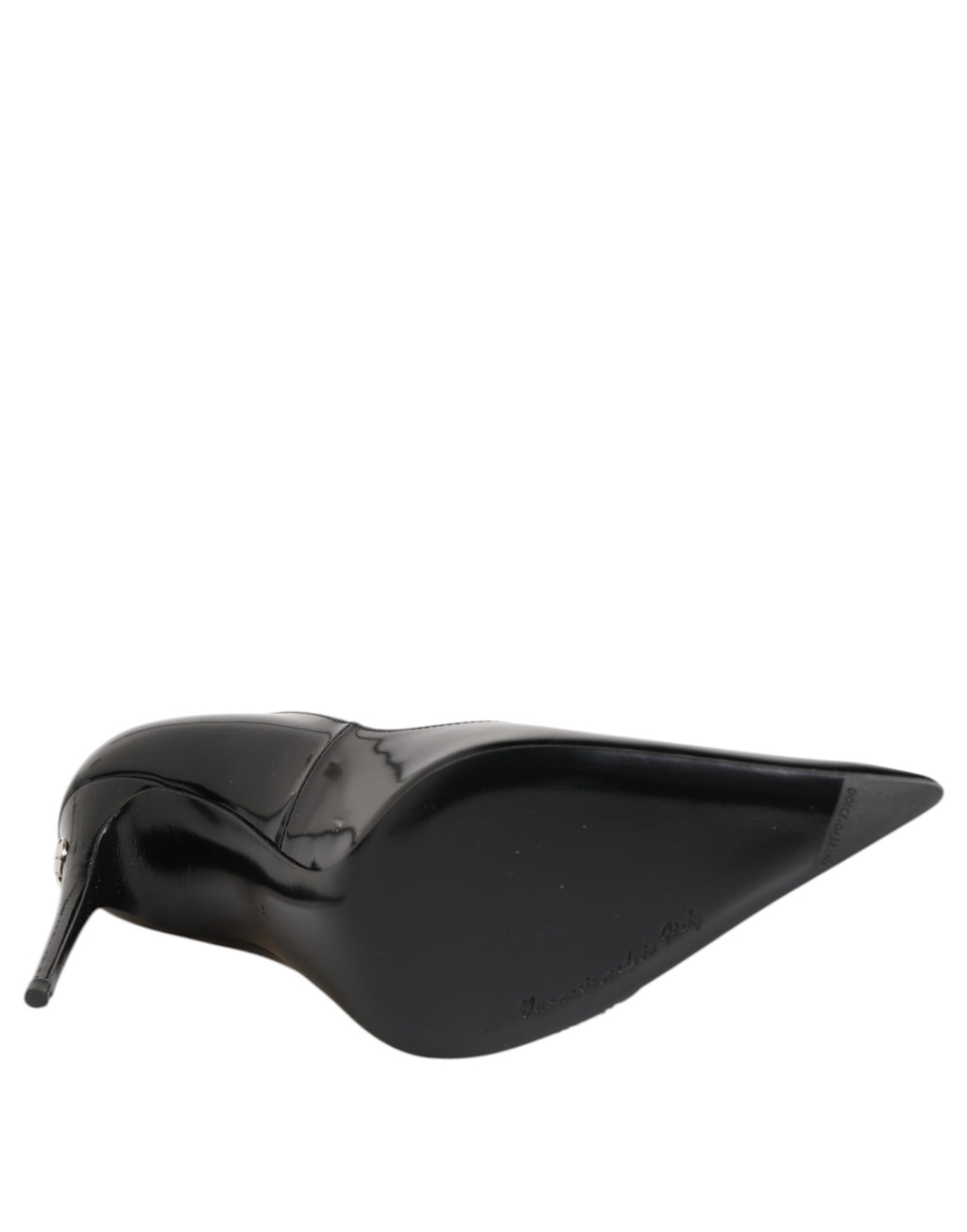 Black Patent Leather Zipper Heels Pumps Shoes