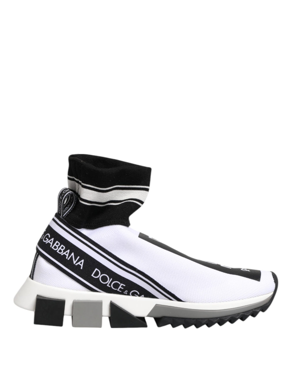 White Black Sorrento Socks Sneakers Shoes