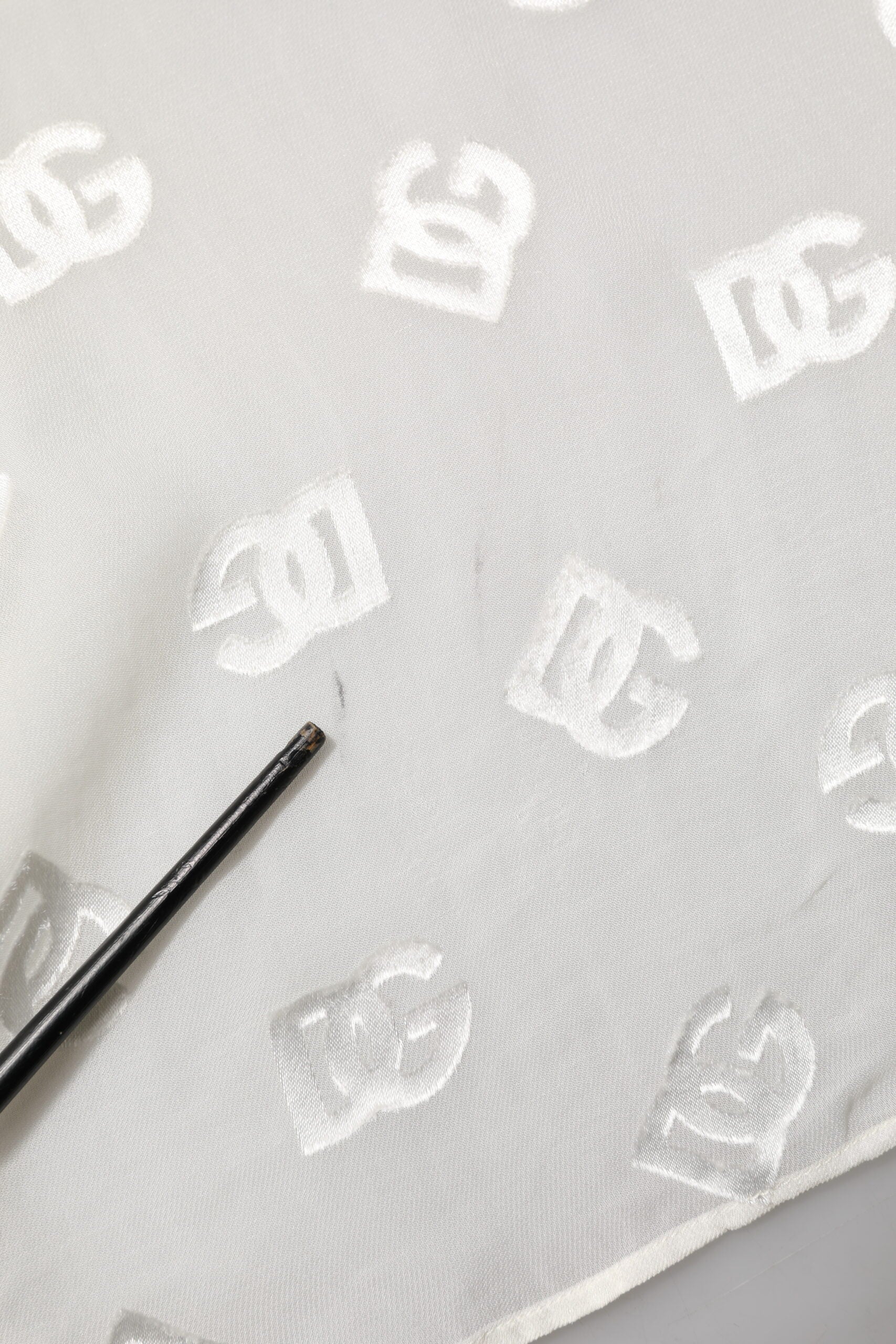 Off White Logo Monogram Ascot Collar Top