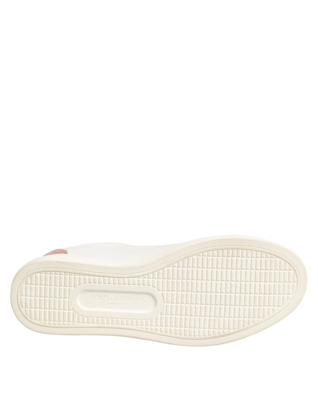 White Pink Leather Low Top Sneakers Shoes