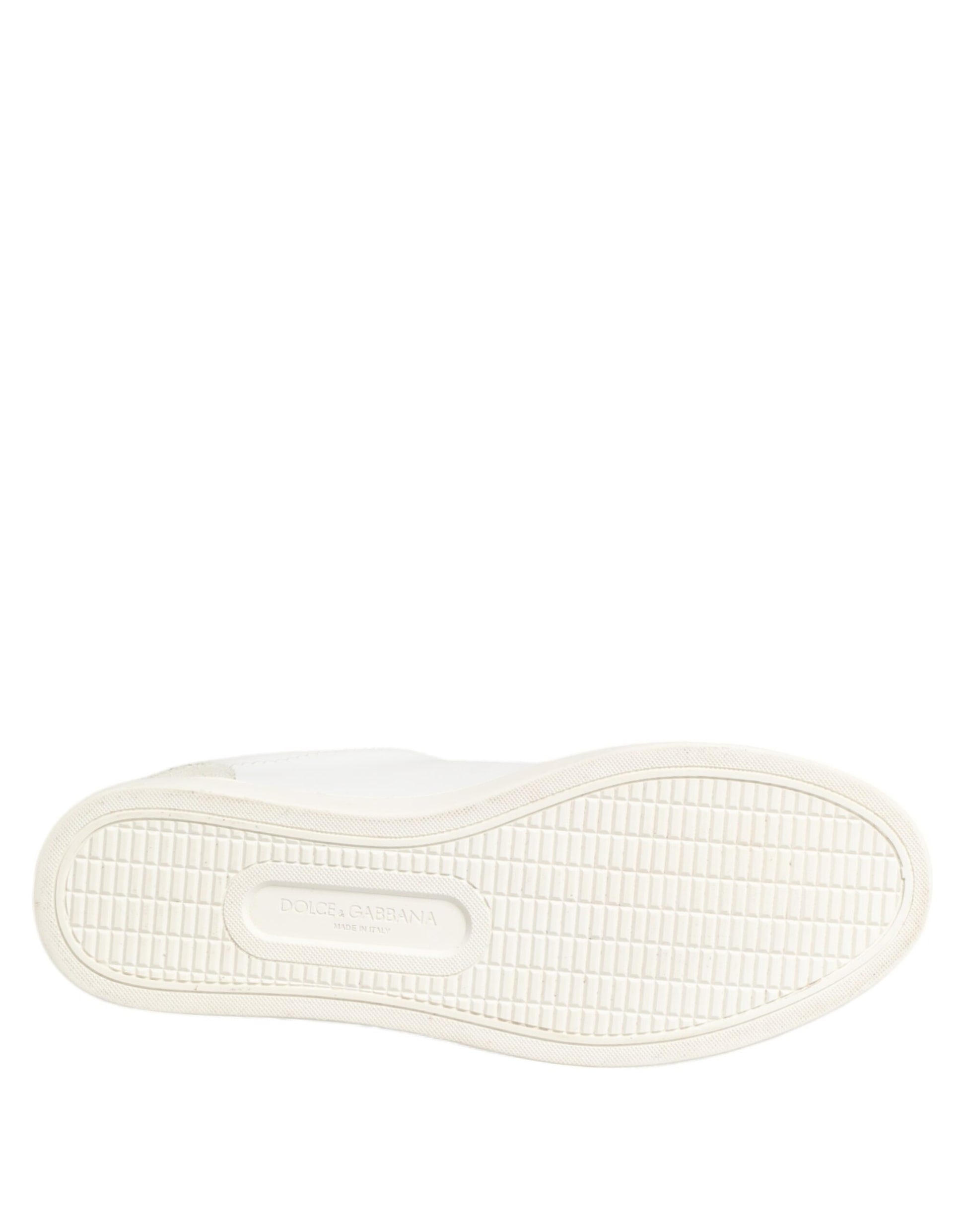 White Gray Leather Low Top Sneakers Shoes