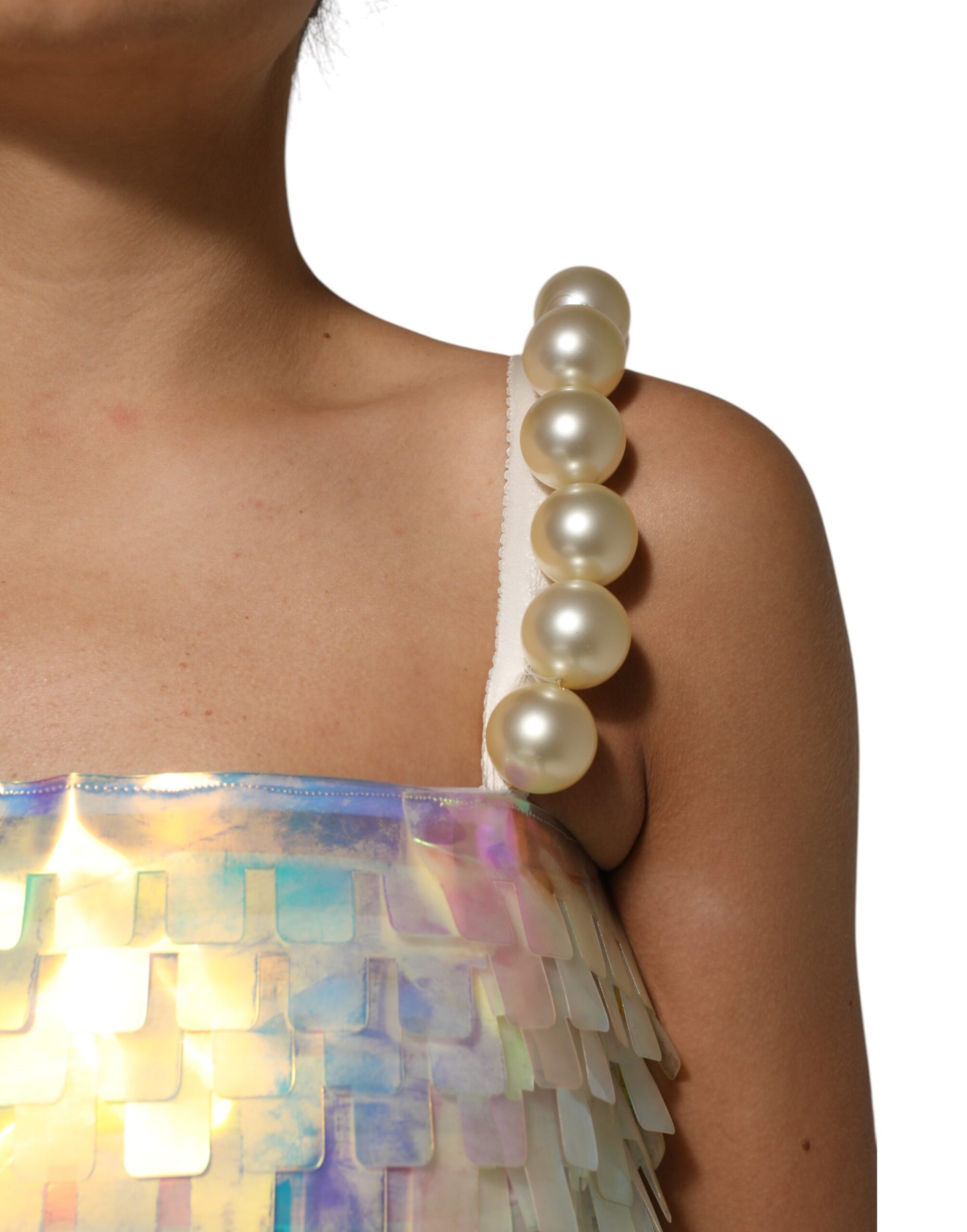 Multicolor Sequin Holographic Mini  Dress