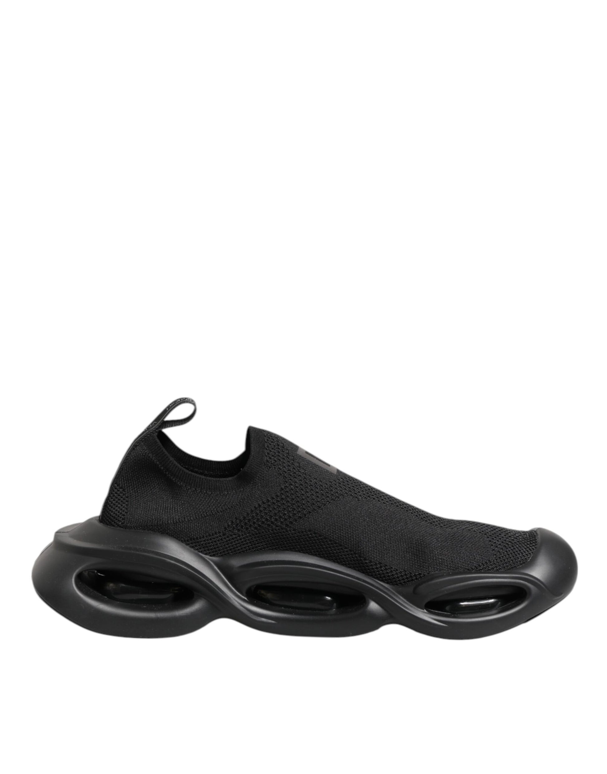 Black Slip On Wave Low Top Men Sneaker Shoes