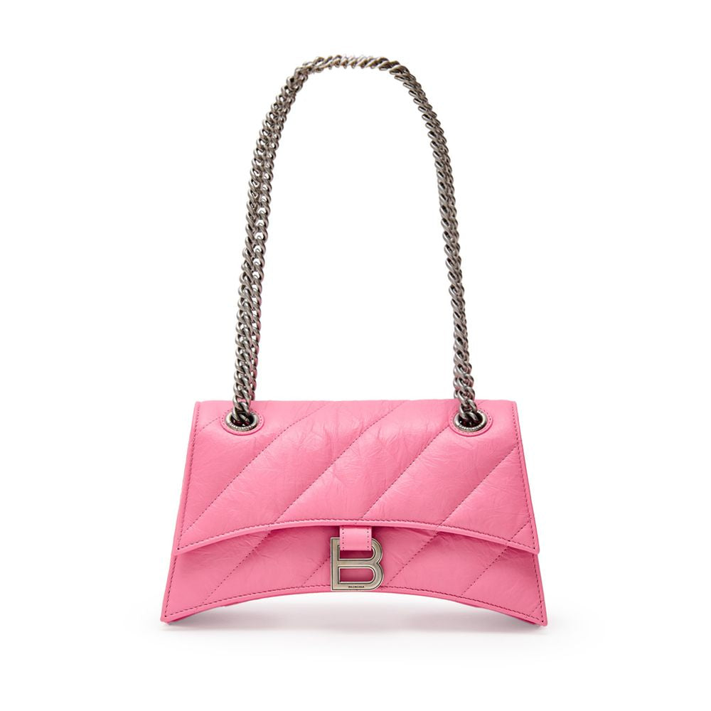 Pink Leather Shoulder Bag