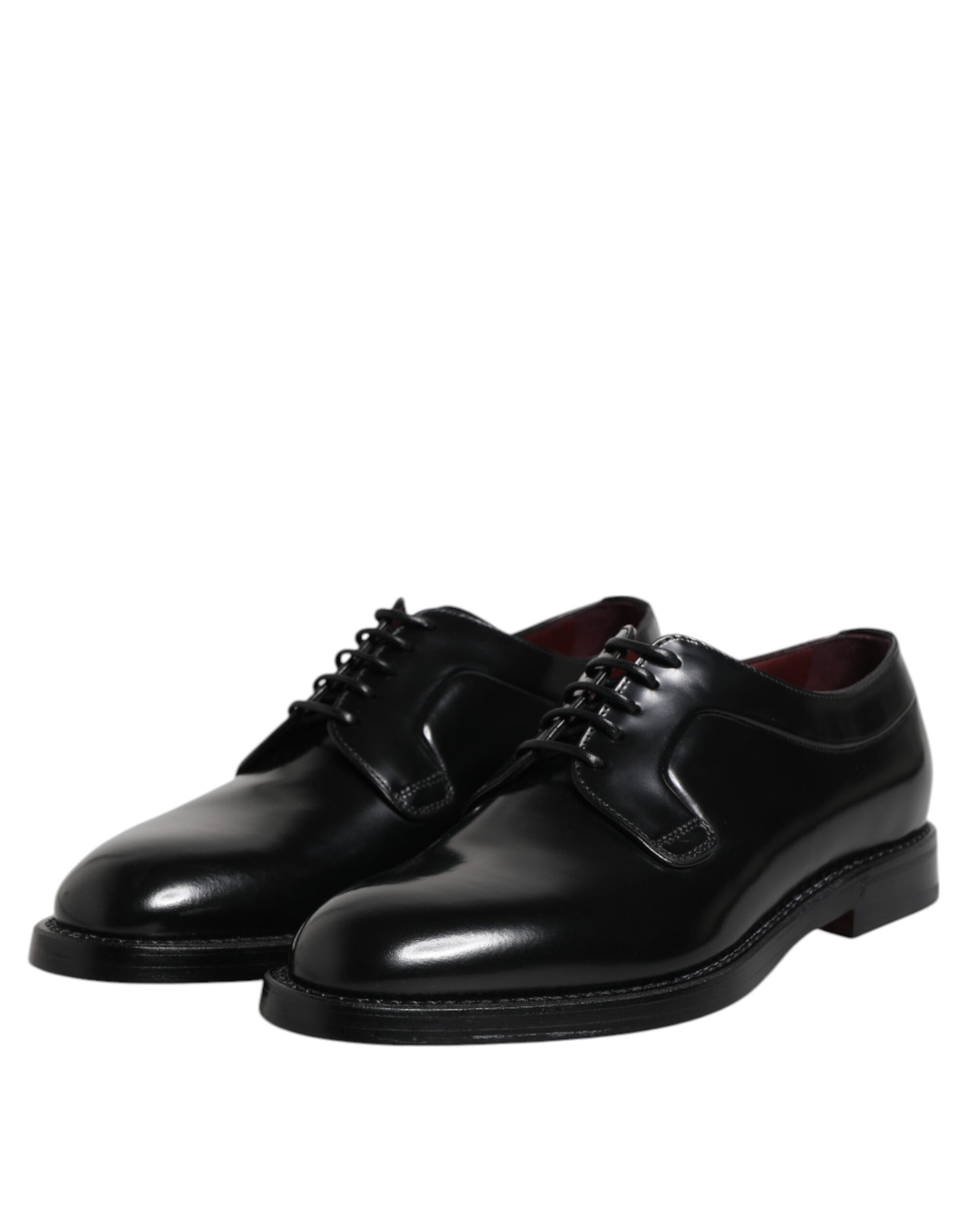 Black Calf Leather Lace Up Dress Shoes
