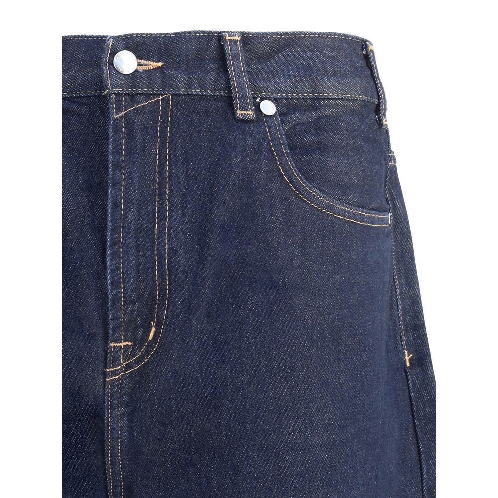 Blue Cotton Jeans Denim